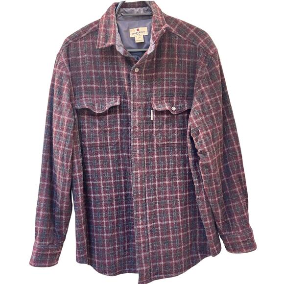 Vintage 2005 Woolrich Men's Shirt Jacket 100% Wool - L - Picture 1 of 10